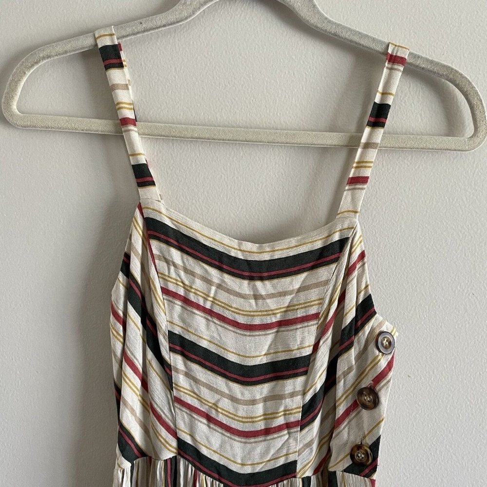 Tilly’s Mimi Chica Women SZ S Off White Striped Strappy Sleeveless Jumpsuit NWT - Picture 5 of 10
